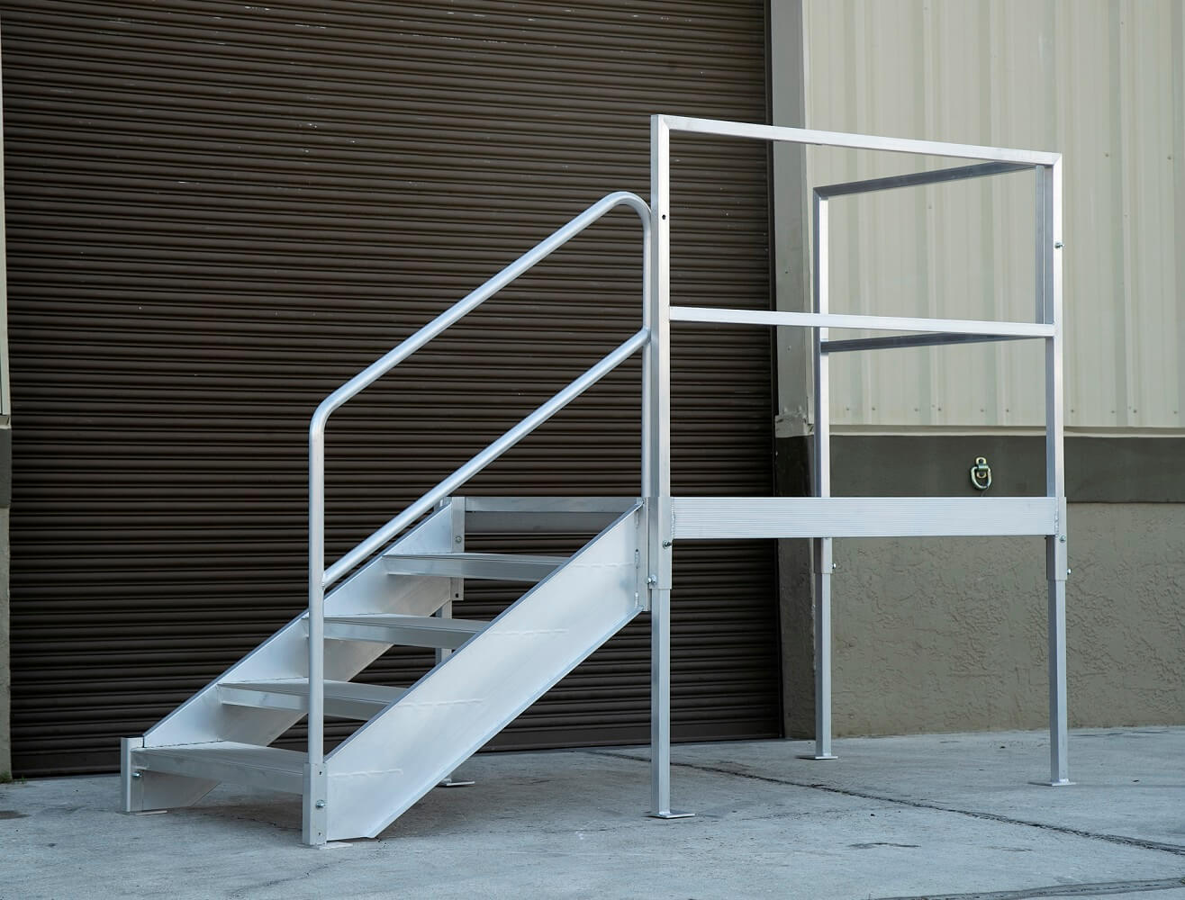 aluminum stair side view