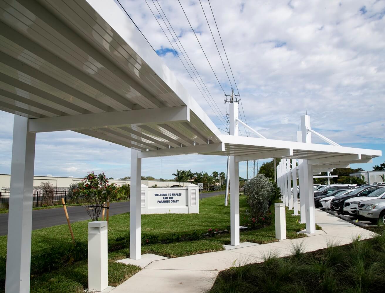 naples airport covered walkway system